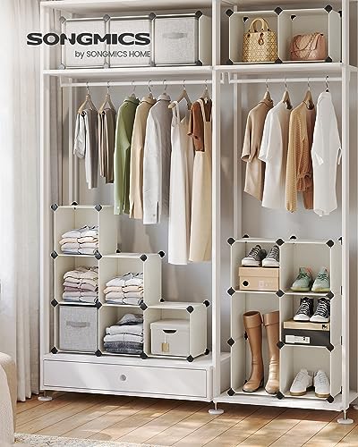 SONGMICS 16 Cube Storage Organizer，Plastic stackable cube shelf - Image 2