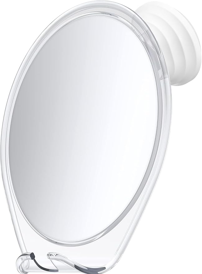 HONEYBULL Fogless Shower Mirror for Shaving with Suction Mount, White by HoneyBull