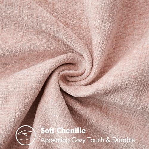 MIULEE Decorative Couch Throw Pillow Covers 20x20 Inch Pink 2 Pack - Image 4