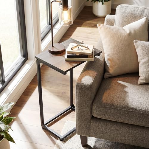 AMHANCIBLE Couch Side Table, 26.37" Tall C Shaped End Table Set of 2 - Image 6
