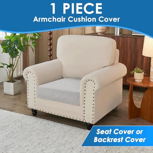 XINEAGE 1 Piece XL Stretch Couch Cushion Covers Individual Sofa Slipcovers - Image 3