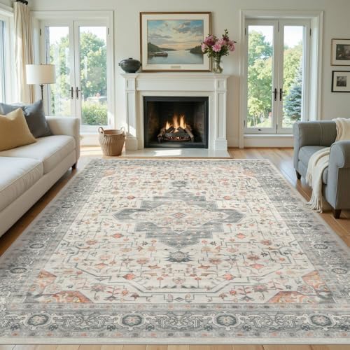 Rugxara 8x10 Area Rugs,Large Rugs for Living Room(Oange) - Image 3