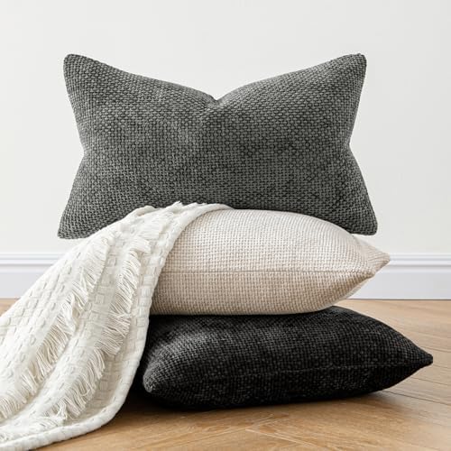 MIULEE Decorative Couch Throw Pillow Covers 20x20 Inch Neutral Beige 2 Pack - Image 4