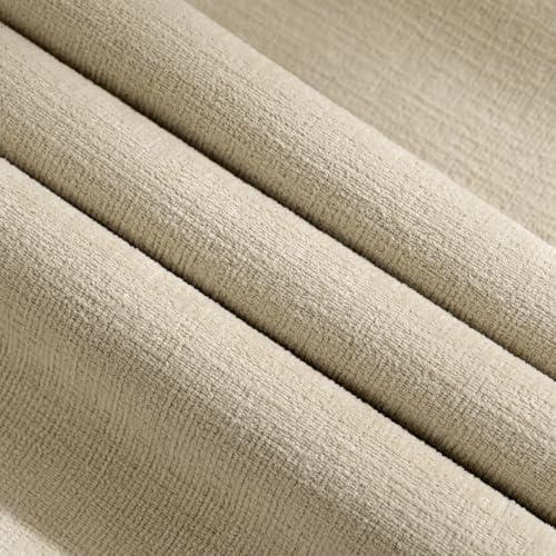 MIULEE Ivory Chenille Couch Throw Pillow Covers, 18x18 - Image 2