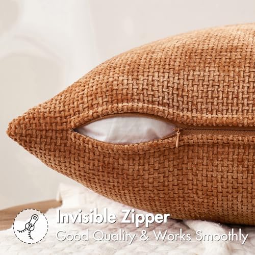 MIULEE Fall Decorative Orange Couch Throw Pillow Covers 20x20 Inch 2 Pack - Image 5