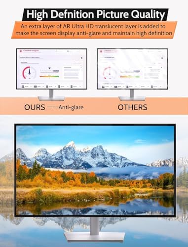 Mamol [2 Pack] 23 Inch Magnetic Privacy Screen for Frameless Monitor, Anti Glare & Blue Light Filter Computer Screen Protector, Removable Anti-Spy Shield for 23" 16:9 Widescreen Desktop Display - Image 5