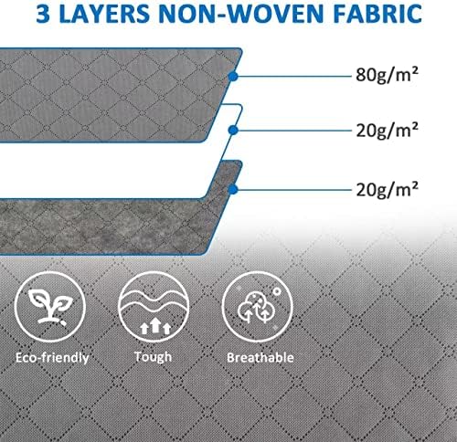 Amazon Basics Foldable Large Clothes Storage Bags with Clear Window & Carrying Handles, Closet Organizers, Zipper, 3-Pack, Gray - Image 4