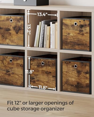 SONGMICS Storage Cubes, Set of 8, 11.8-Inch Foldable Closet Organizers - Image 7