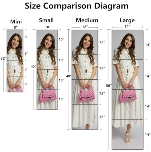 quegau Full Length Wall Mirror Tiles, Made of Shatterproof Plexiglass Acrylic (XL-Large 16"x 16"x 4 Pcs); Non Glass Safety Mirror Great for Baby Kids Playroom, Bedroom, Door, Home Gym - Image 7