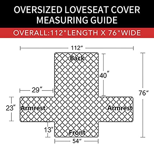 Easy-Going Reversible Couch Cover, 2 Cushion Sofa, Green/Christmas Red - Image 6