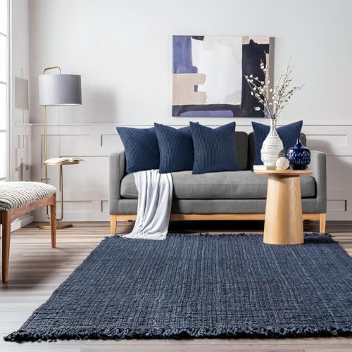 Topfinel Decorative Throw Pillow Covers Cushion Cases, Set of 4 Soft Velvet Modern Double-Sided Designs, Mix and Match for Home Decor, Pillow Inserts Not Included (18x18 inch, Dusty Blue) - Image 5