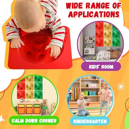 Geiserailie 9 Pcs Sensory Wall Bubble Mirrors, 10 x 10 Inch, CPC Certified - Image 6