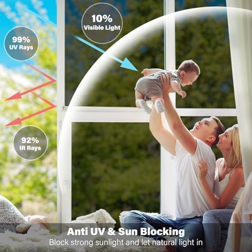 Kromapolis One Way Window Privacy Film, Black Silver, 23.6″ x 157.4″ - Image 3