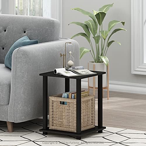 Furinno Simplistic Set of 2 Toolless Living Room Table Set, Americano - Image 2