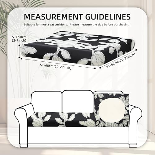 8 Pcs Outdoor Cushion Covers, Patio Sofa Cushion Covers Replacement - Image 2
