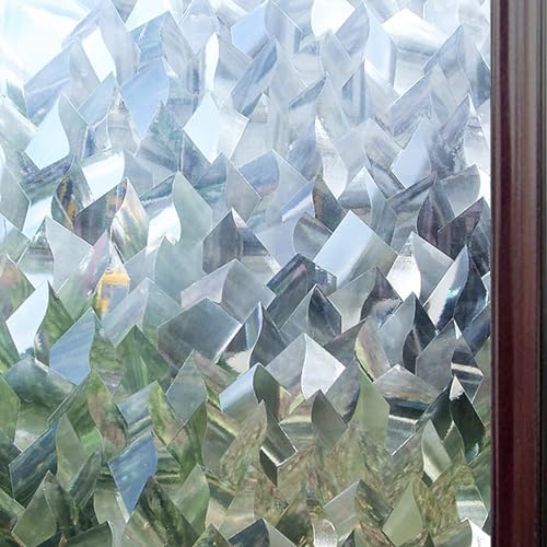 rabbitgoo Window Privacy Film, Crystal Icicles, 17.5" x 157.4" by rabbitgoo