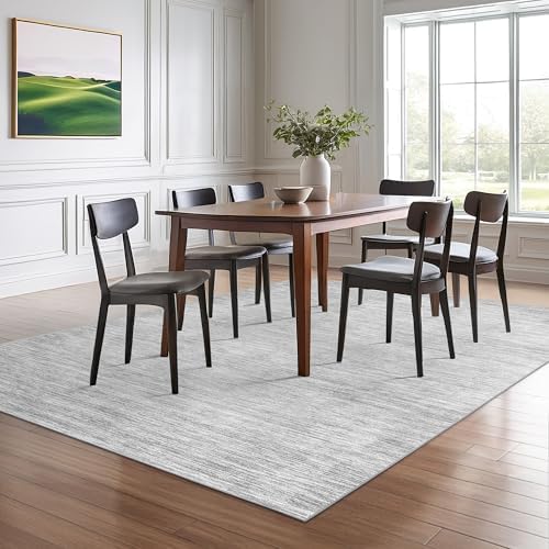 Valenrug 8x10 Area Rugs for Living Room, Large Washable Rug Non Slip Grey - Image 5