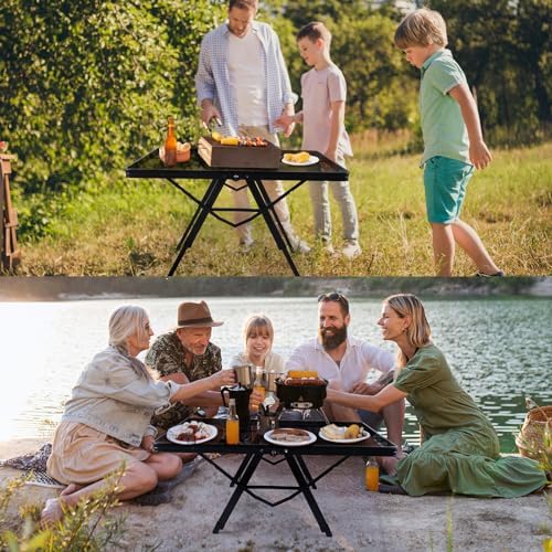WildFinder Folding Grill Table, 3x2 FT Adjustable Height Camping Table - Image 5