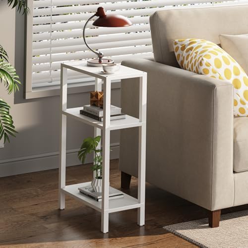 TUTOTAK Narrow Side Table, 3-Tier Small End Table for Couch by ChoosetutotakFurnitureBuildYourCozyHome