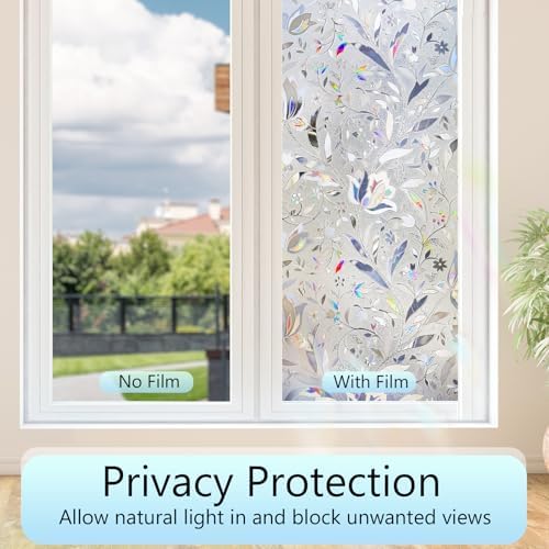 HIDBEA Window Privacy Film, 3D Stained Glass Static Cling 23.6 in x 78.7 in - Image 3