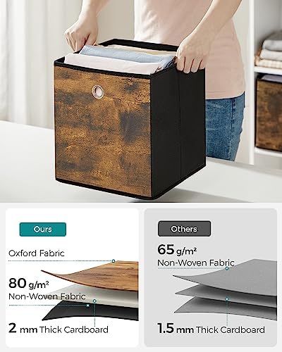 SONGMICS Storage Cubes, Set of 6, 13-Inch Foldable Closet Organizers - Image 5
