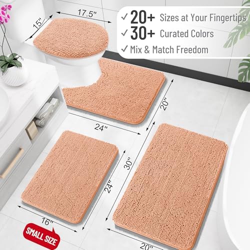 OLANLY Bathroom Rugs 36x24, Extra Soft Absorbent Chenille Bath Rugs - Image 2