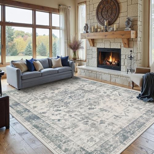 Rugxara 8x10 Area Rugs,Large Rugs for Living Room(Blue) by Rugxara