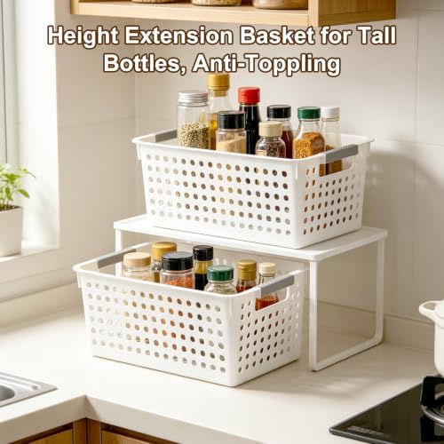 10pcs Rolling Cart Accessories, Storage Bins and Hanging Baskets - Image 7