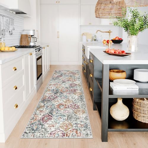 Lahome Moroccan Hallway Runner Rug, 2x6 Kitchen Runner Rugs Washable - Image 5