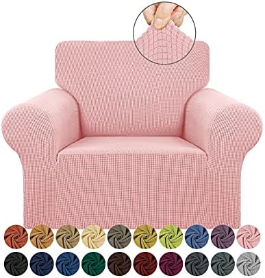 KEKUOU Stretch Chair Sofa Slipcover, Single Couch Cover,Dusty Pink by KEKUOU