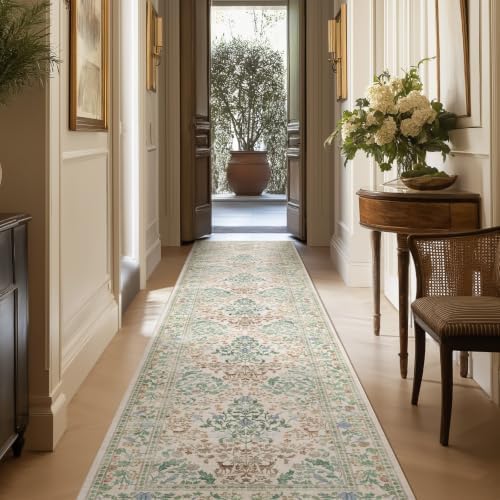 Washable Runners for Hallways Kitchen Rug: 2'x10' Runner Rug Stain Resistant Non Slip Low Pile Soft Carpet Runners Rug for Entryway Hallway Bedroom Beside Bathroom Living Room - Image 6
