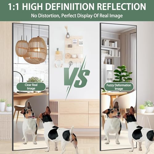 Hasipu Door Mirror Full Length, 51 x 16 Inch Full Body Wall Mirror Over The Door Hanging Mirror for Bedroom, Living Room, Cloakroom - Image 5