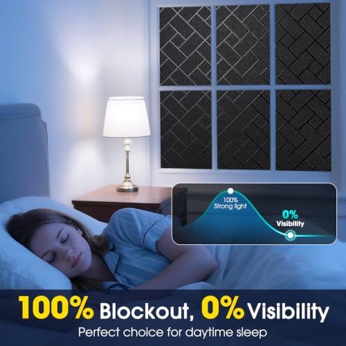Coavas Blackout Window Privacy Film 100% Light Blocking 29.5"x78.7" - Image 2