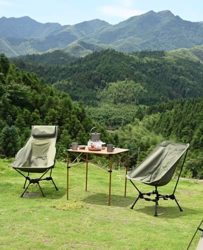 iClimb Lightweight Stable Alu. Folding Square Table Roll Up Top (Nature, L) - Image 6