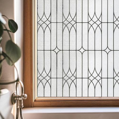 ADD.HERES Window Privacy Film, Glass Decorative Static Cling, 29.5" x 78.7" by ADDHERES