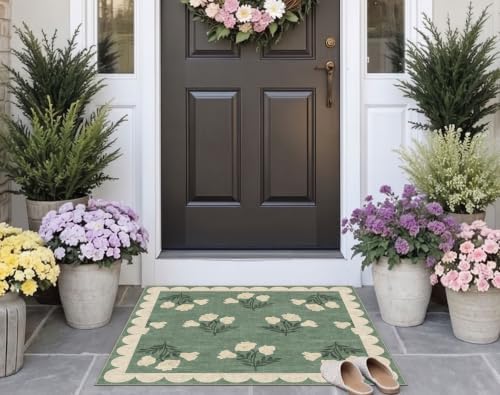 3x3 Square Entryway Rug - Front Door Mat Indoor Outside Entrance - Image 7