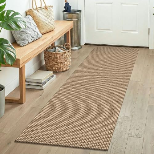 KOZYFLY Boho Runners for Hallways 2x5 ft Washable Kitchen Runner Non Slip Rubber Backed Hall Runners Cotton Entryway Runner Rugs for Indoor Backdoor Bedroom Kitchen, Orange Beige/Tan/Brown by KOZYFLY