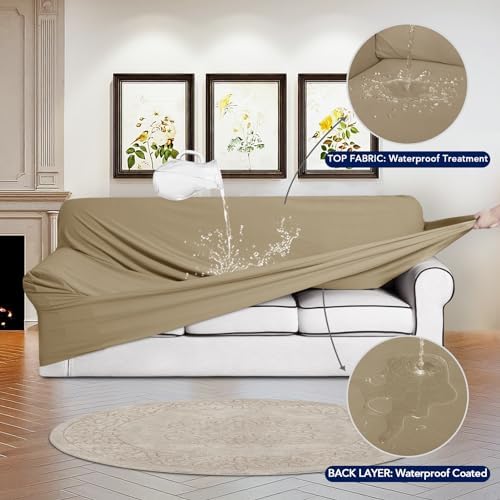 PureFit 100% Waterproof Chair Couch Cover Slipcovers for Couches and Sofas - Image 3