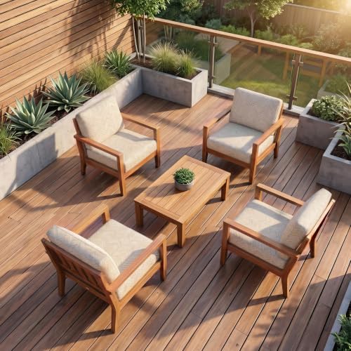 8Pcs Patio Cushion Covers Stretch Outdoor Furniture Protector Slipcovers - Image 6