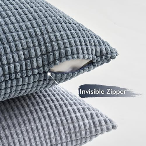 MIULEE Decorative Throw Pillow Covers Set of 4 16x16 Inch Coastal Blue - Image 5