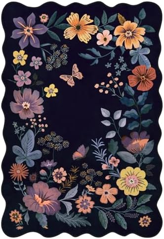 Lahome Floral Washable Rugs for Living Room, Soft 5x7 Area Rugs Ultra-Thin - Image 7