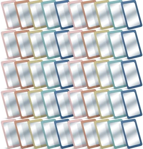Dandat 50 Pcs 6x4 Shatter Proof Unbreakable Kids Mirrors, Morandi Color by Dandat