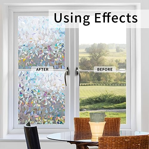 LEMON CLOUD Rainbow Stained Glass Window Privacy Film, 35.4″ x 78.7″ - Image 4