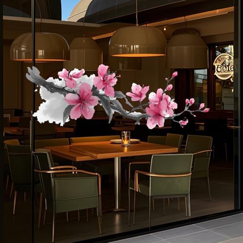 ANNA QUEEN Ink Cherry Blossom Branch Wall Decals | Peel and Stick Watercolor Floral Wall Stickers – Removable Asian Style Vinyl Wall Art for Bedroom, Living Room, Office & Zen Décor - Image 5
