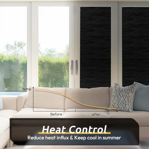 rabbitgoo Blackout Window Privacy Film, Wave Pattern, 35.4" x 78.7" - Image 4