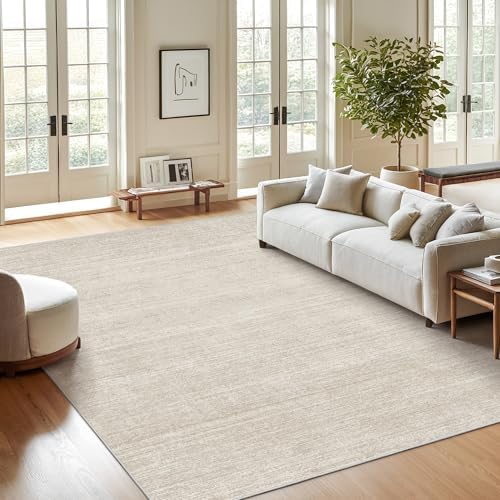 Valenrug Area Rugs 9x12 Living Room, Large Washable Rug Non Slip, Beige - Image 3