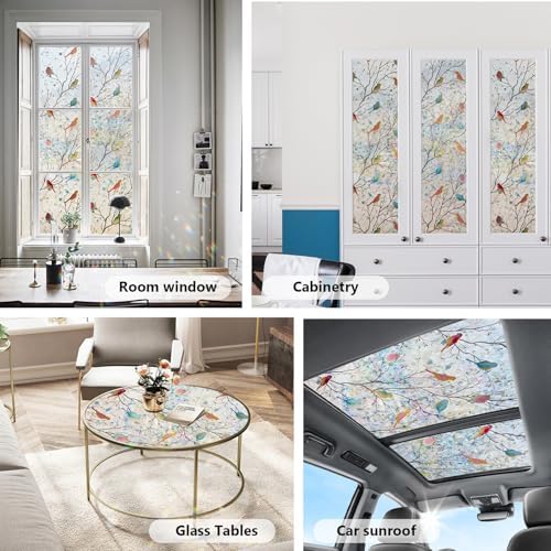 Ranzdn Window Privacy Film, Stained Glass Static Cling, 23.6" x 78.7" - Image 4