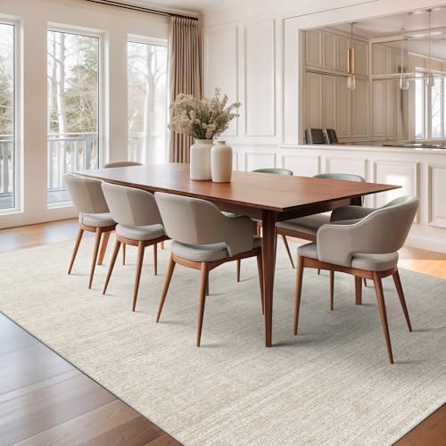 Valenrug 5x8 Area Rug Non Slip, Large Washable Rugs for Living Room, Beige - Image 5