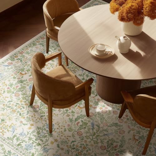 3x5 Small Area Rugs for Entryway: Machine Washable Rug Stain Resistant Non Slip Low Pile Soft Faux Wool Lightweight Entry Rug for Bedroom Living Room Kitchen Bathroom Laundry Office Front Door Indoor - Image 5