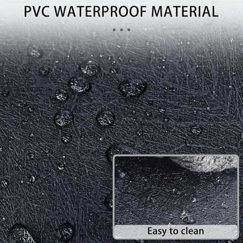 QDYMXUN Pure Black Silk Grain Peel & Stick Wallpaper Border, PVC Self Adhesive Removable Contact Paper, Waterproof Mirror Frame Sticker for Bathroom, Kitchen and DIY Decor (394''L x 1.97''W) - Image 3
